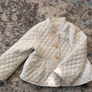 Il Gufo Cream Quilted Kids Puffer Jacket
